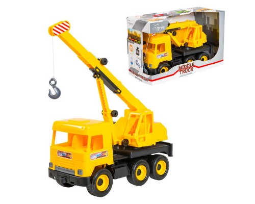 гр Автокран "Middle truck" (жовтий) 39491 (4) "Tigres", в коробці