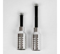 Пеги для трюкового самоката FD - 2066 (250/125) ЦІНА ЗА 2 ШТУКИ В ПАКЕТІ, колір срібний, анодоване фарбування, матеріал алюміній, довжина - 5.5см