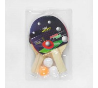 Набір для настільного тенісу C 48193 (50) "TK Sport", 2 ракетки, 3 м'яча, у пакеті